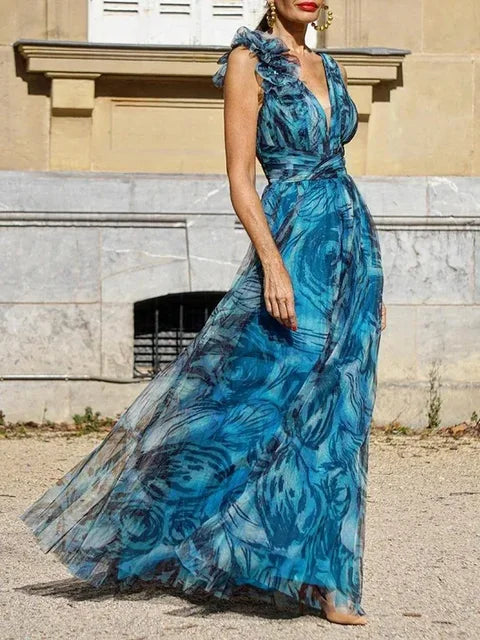 Amaris Bohemian Blumen Kleid