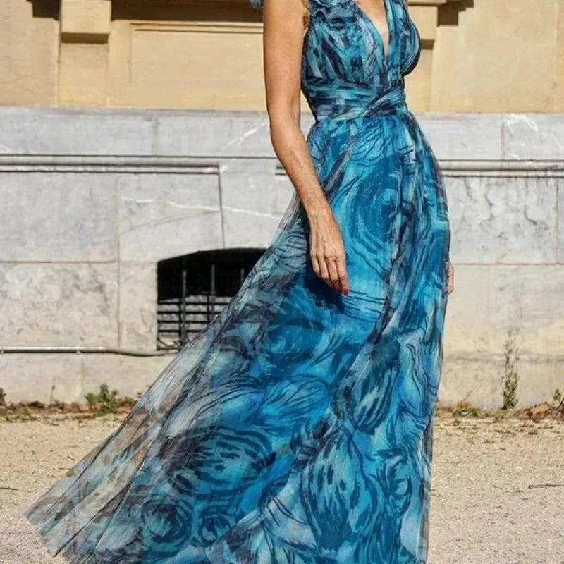 Amaris Bohemian Blumen Kleid