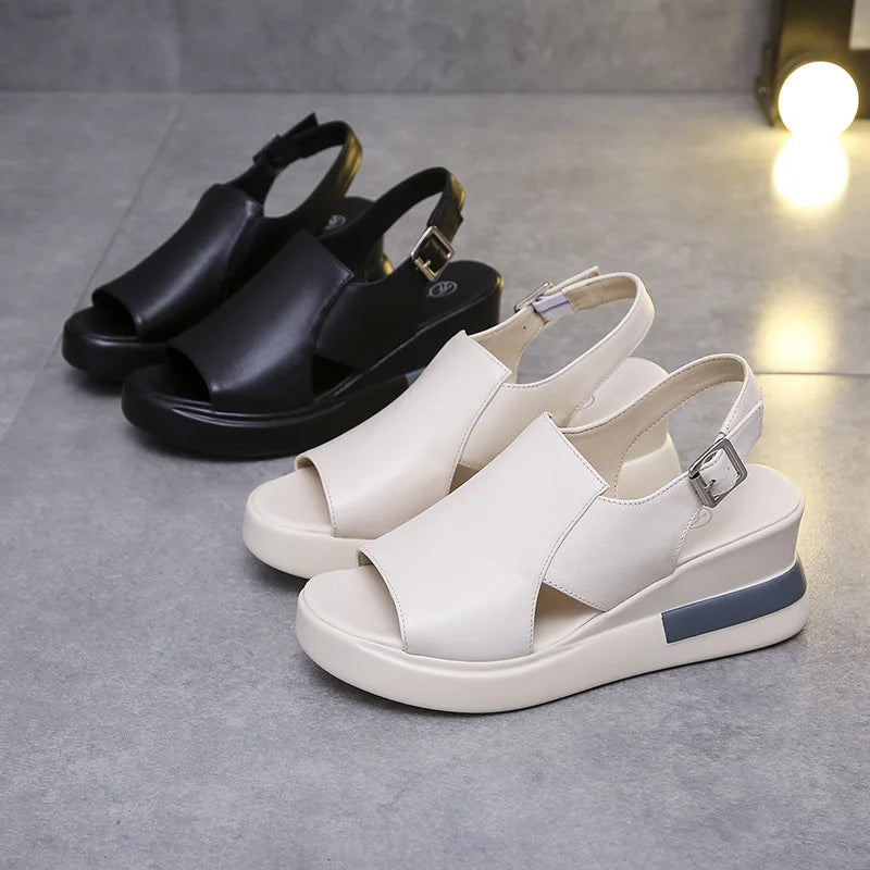 Zomerse Wig Platform Sandalen