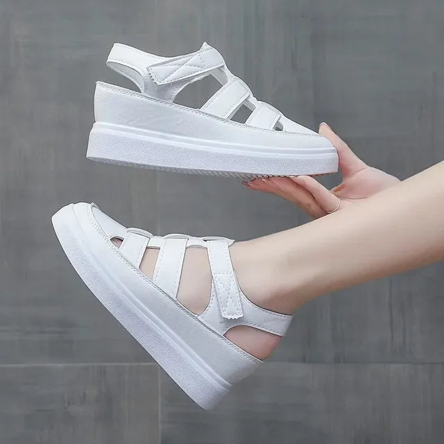 Zomer Wedge Platform Sandalen met Gladiator Stijl