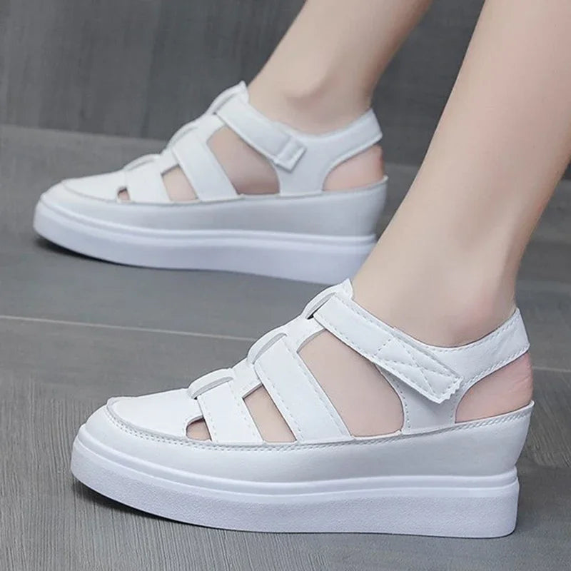 Zomer Wedge Platform Sandalen met Gladiator Stijl