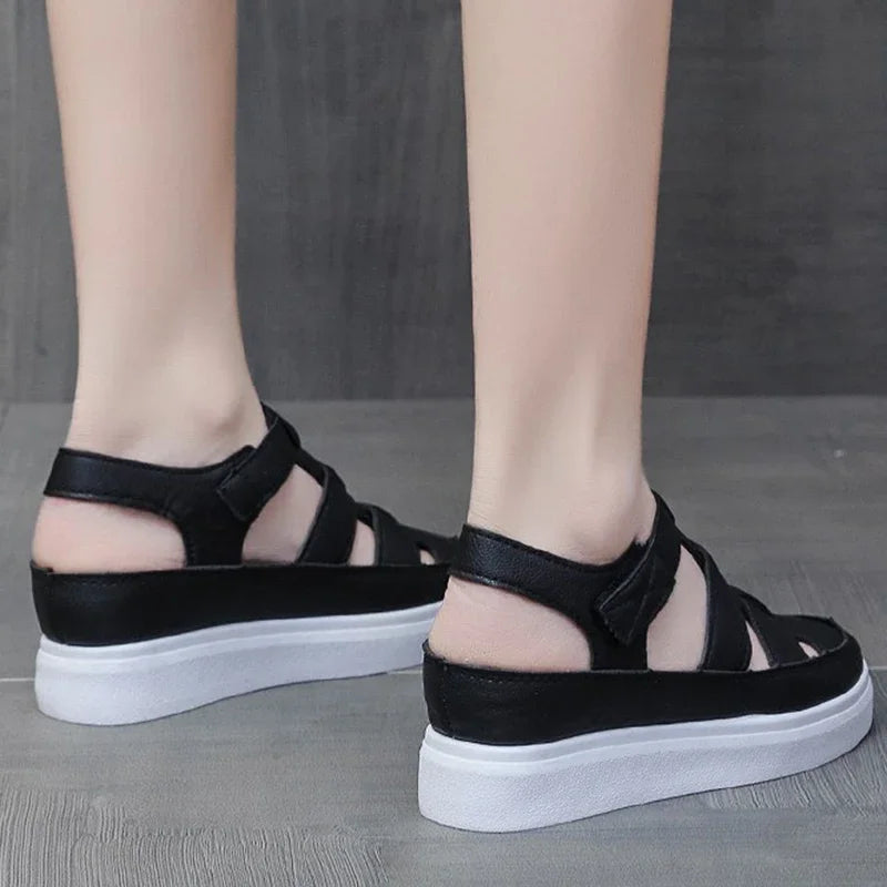 Zomer Wedge Platform Sandalen met Gladiator Stijl