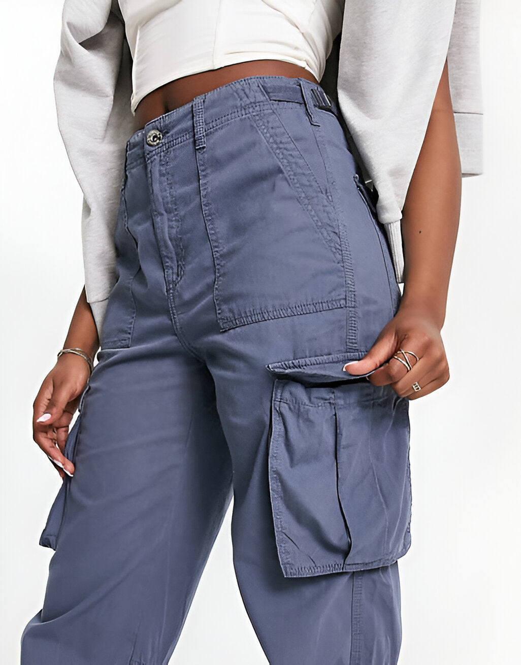 FijnVrouw Pantaloni Avventura di Lino di Lusso