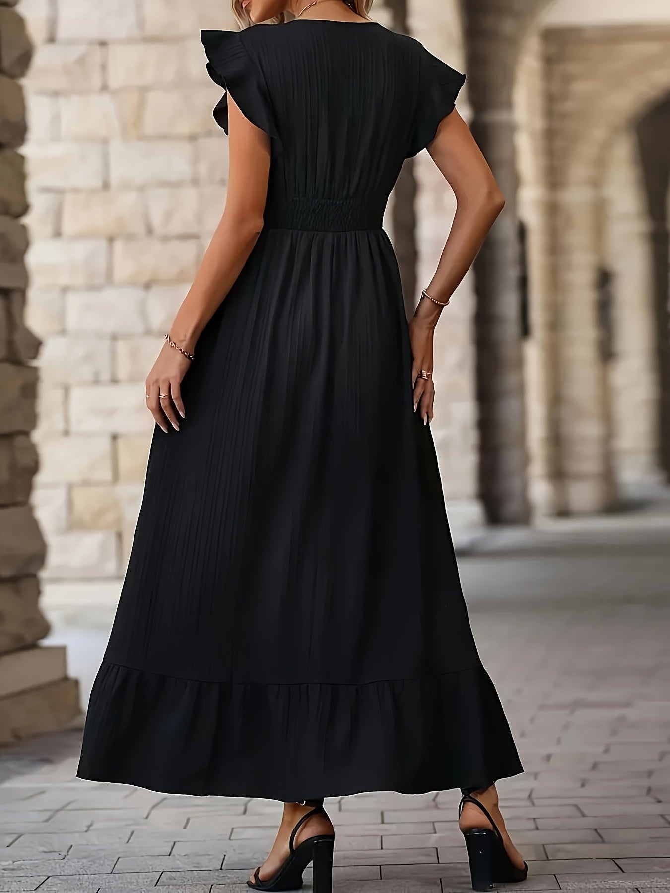 Velanora Elegante Posh Ruffle Jurk