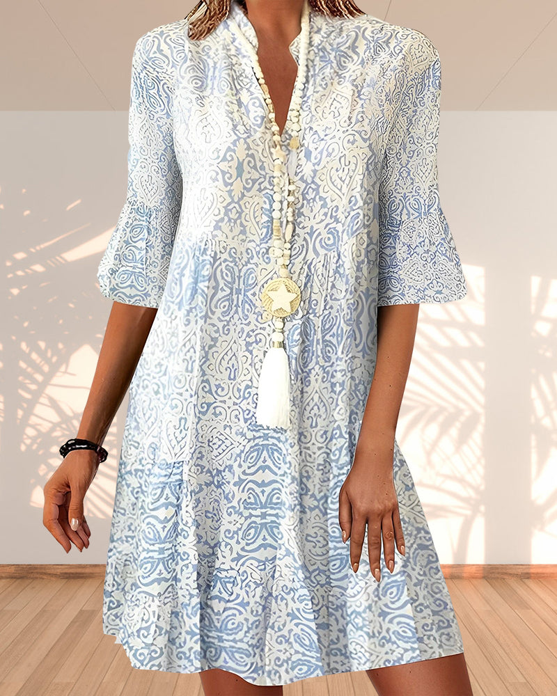 Kunigunde Galajurk Dames – Ademend en Elegant Printdesign-1