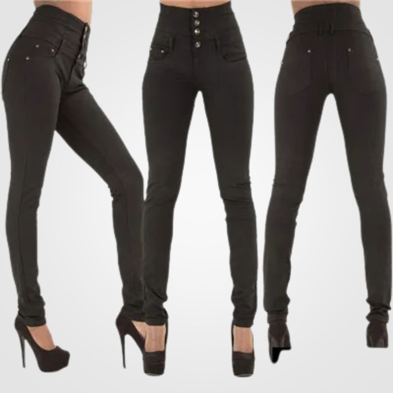 LUNA Jeans Denim a Vita Alta per Donna