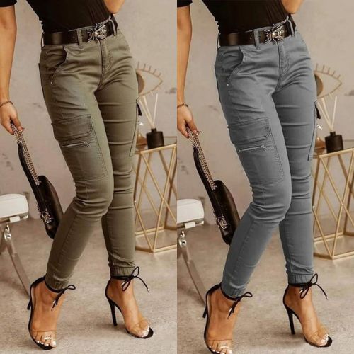 Jeans cargo Astrid per donne eleganti con comfort