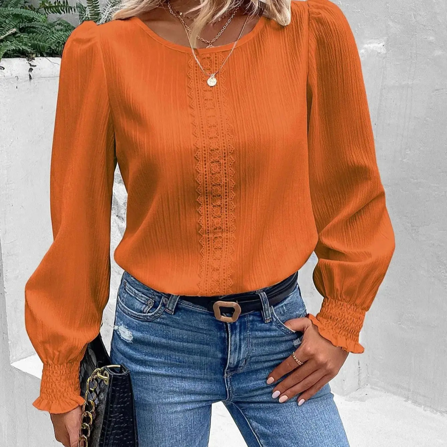Stile elegante camicetta da donna elegante