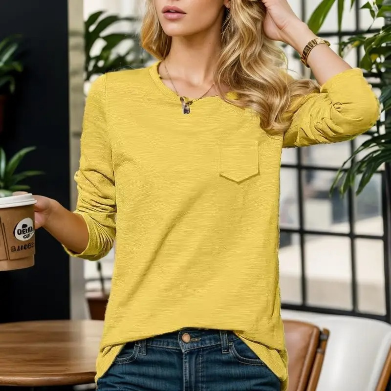 Camicetta da donna con maniche lunghe