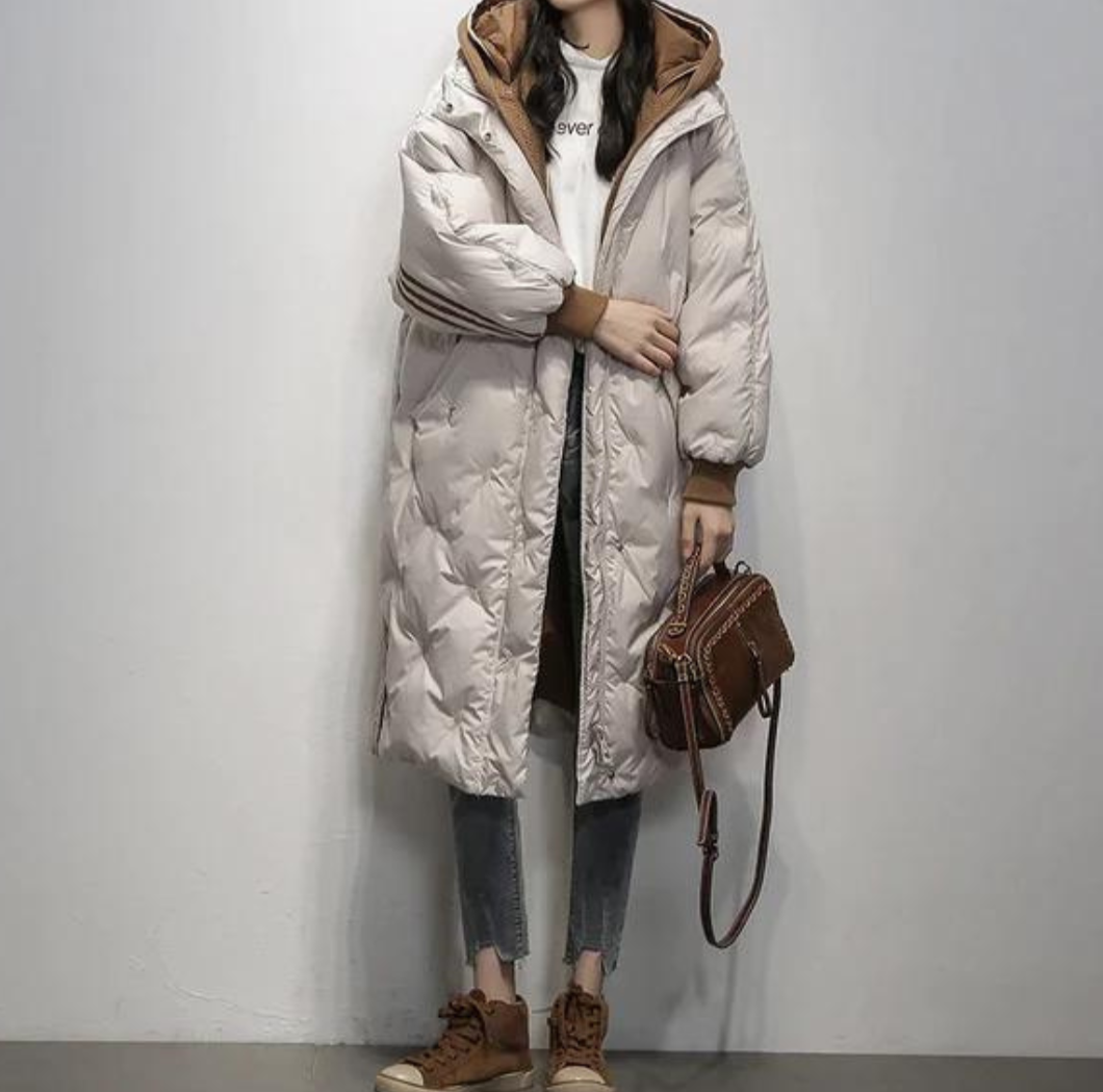 Lined Long Women's Coat – Elegant and Versatile Ladies' Coat