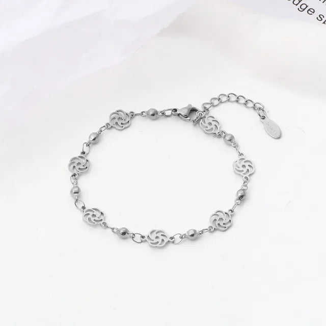 ShineStyle's Armbanden Schakelketting met Bloem en Boze Oog Ontwerp