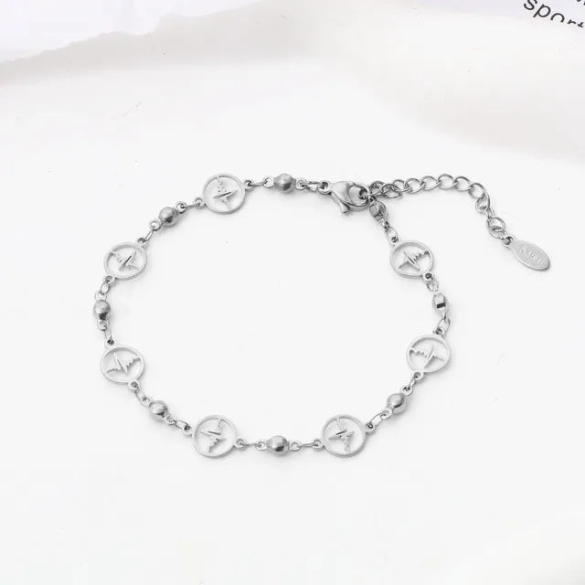 ShineStyle's Armbanden Schakelketting met Bloem en Boze Oog Ontwerp