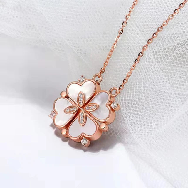 Roestvrijstalen Liefde Magnetische Hanger Ketting van Glowende Edelstenen