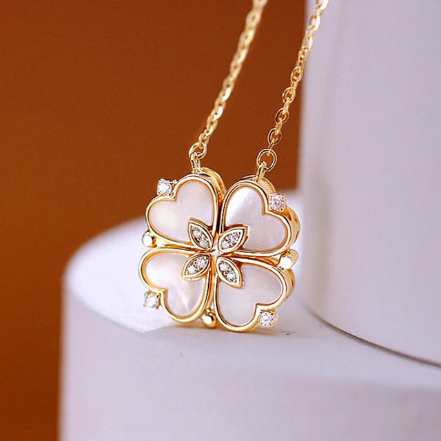 Roestvrijstalen Liefde Magnetische Hanger Ketting van Glowende Edelstenen