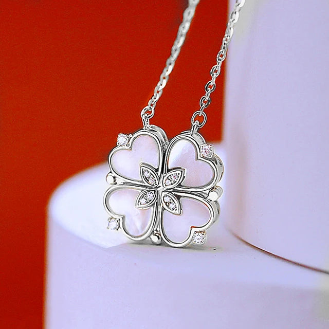 Roestvrijstalen Liefde Magnetische Hanger Ketting van Glowende Edelstenen