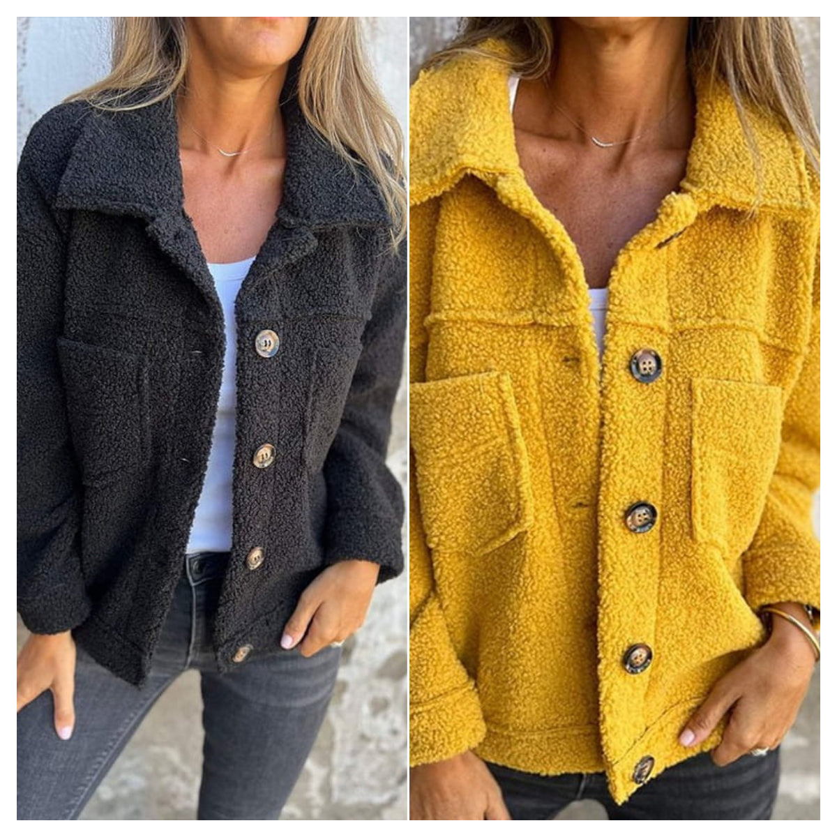 FrostGlow | Short Warm Winter Jacket of Teddy Fabric | Stylish and Comfortable for the Cold Days