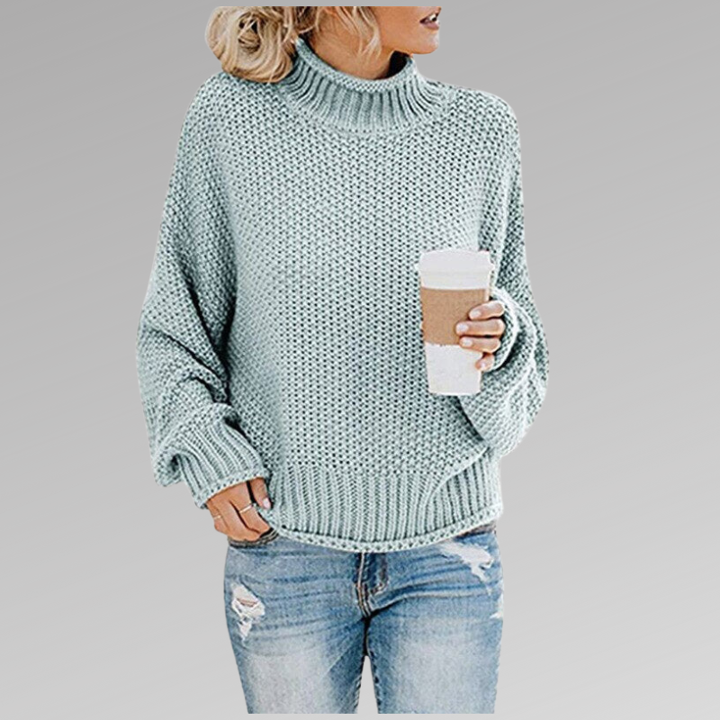 SoftAura | Damen Klassischer Gestrickter Pullover | Weich und Bequem