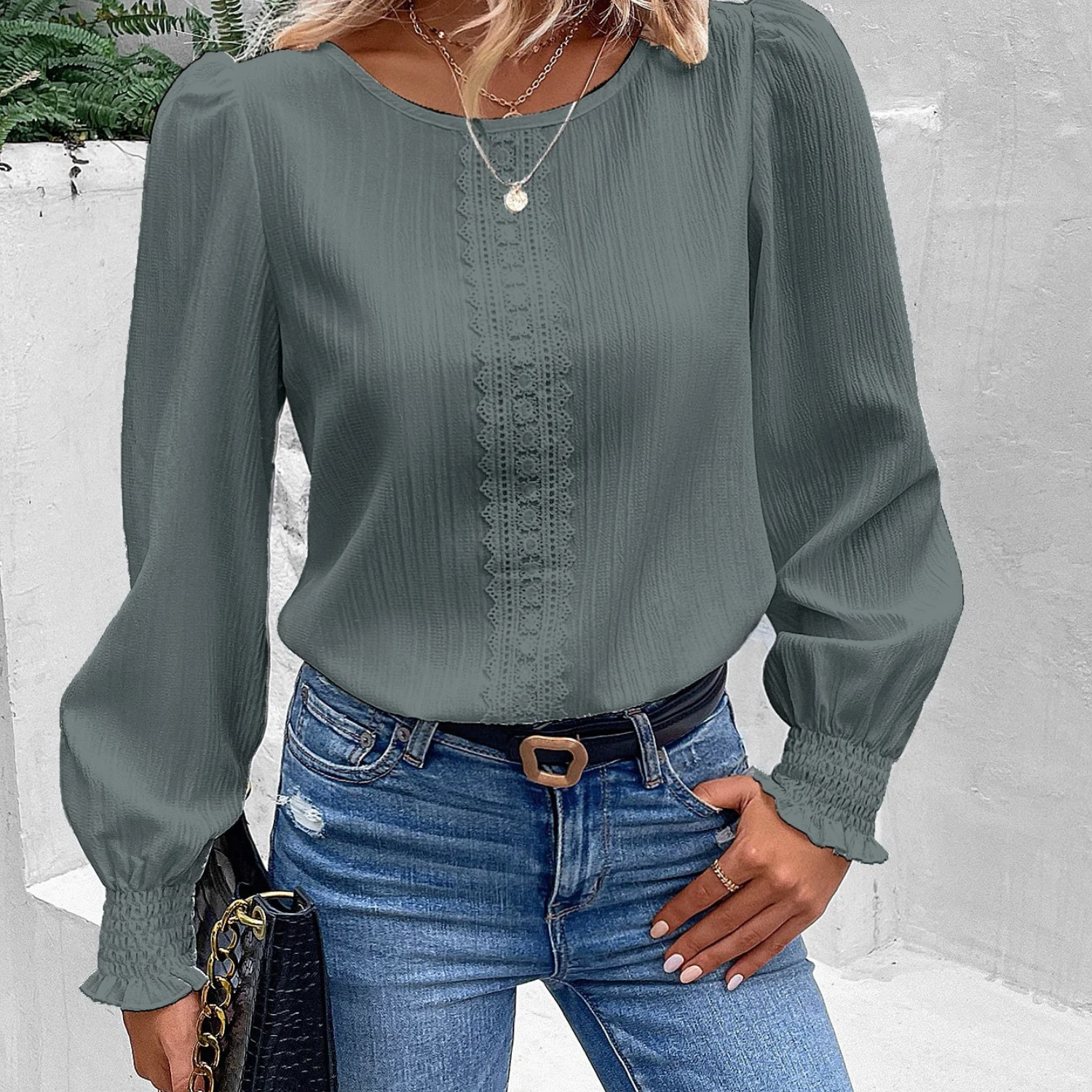 Stilvolle elegante Stil Damenbluse