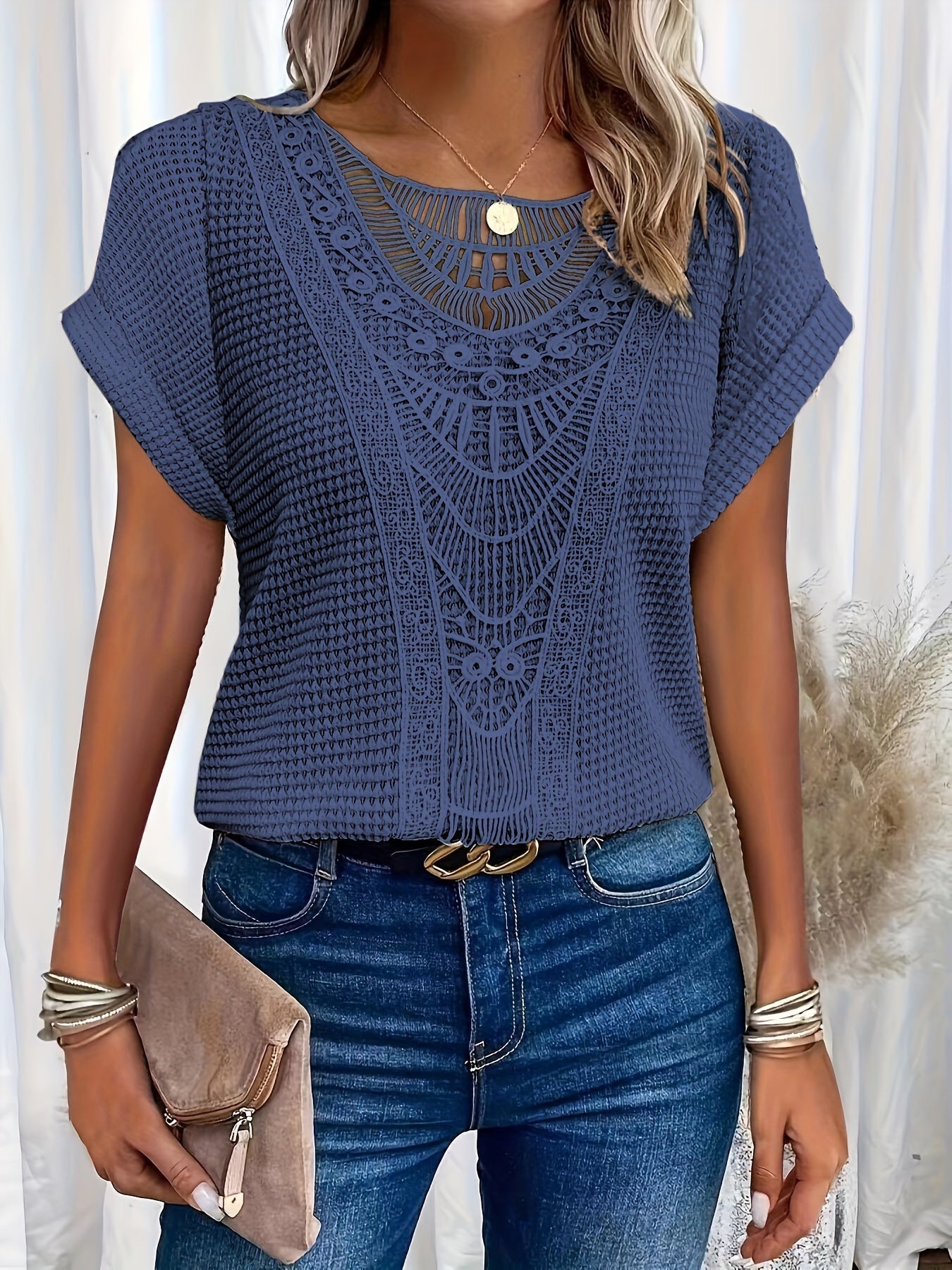 Eve Top con Camicia Gwendolyn e Pizzo