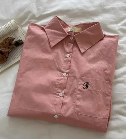 FashionGlow Camicetta Colorata con Ricamo