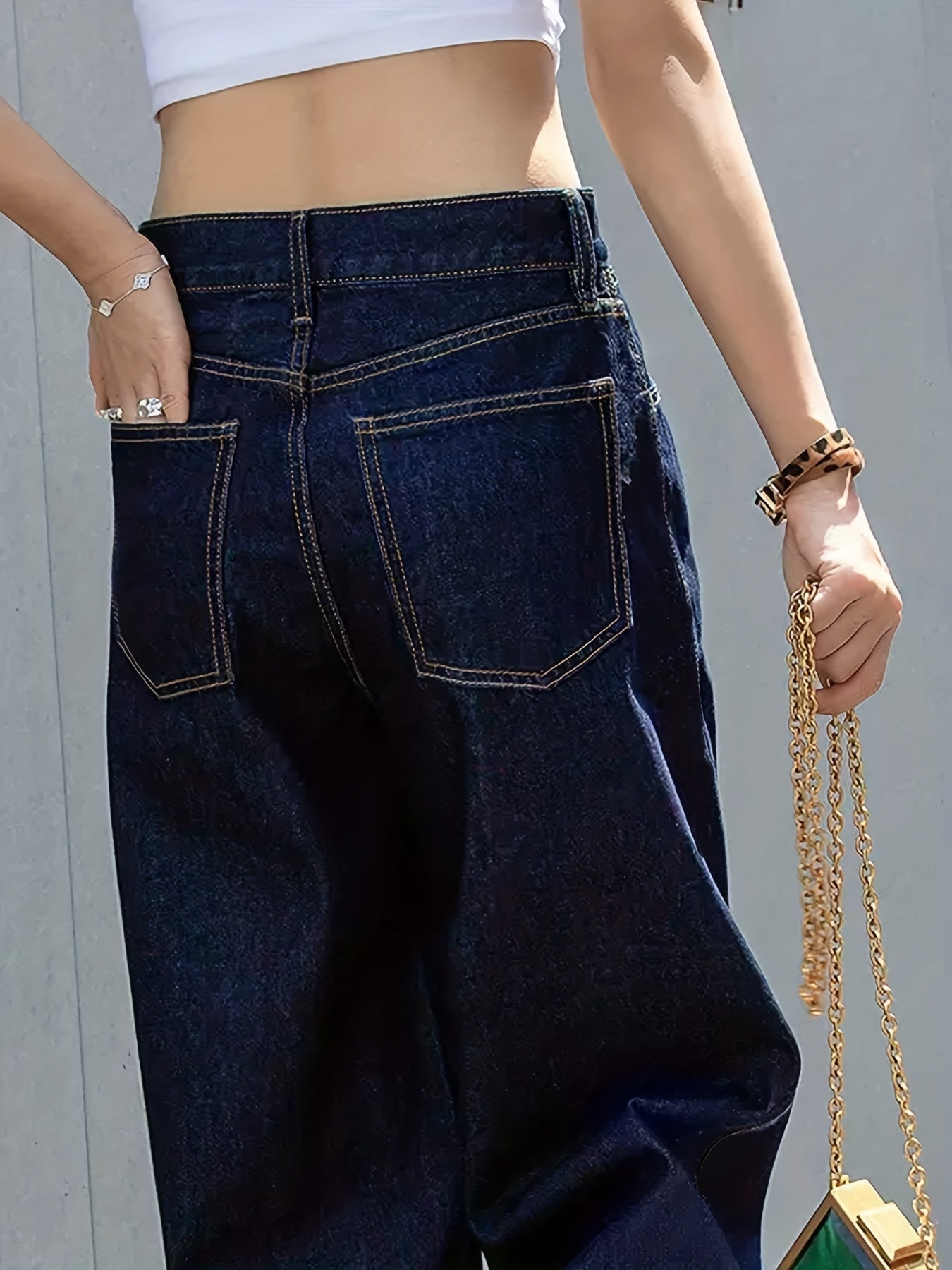 Luxe Zephyrine Jeans Plissettati per Comfort Elegante