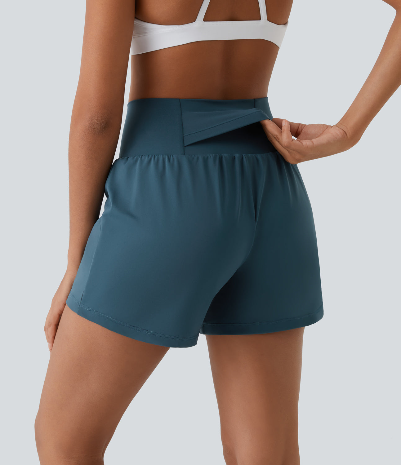 Margarethe | Hoge Taille & Ademend Materiaal Yoga Shorts
