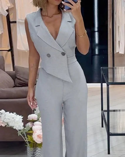 EDITH Jumpsuit mit Reverskragen
