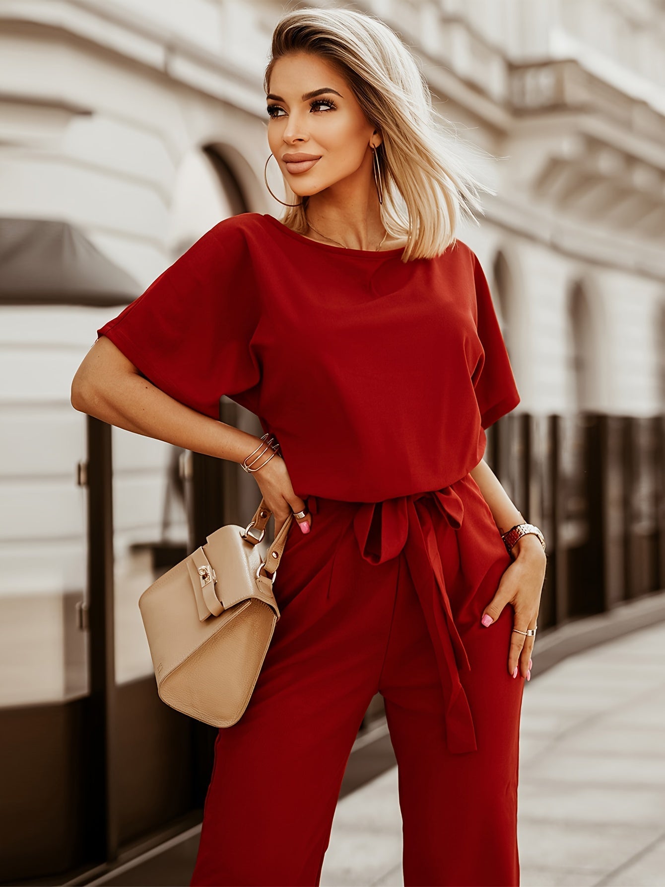 VELANORA - Wide Leg Jumpsuit