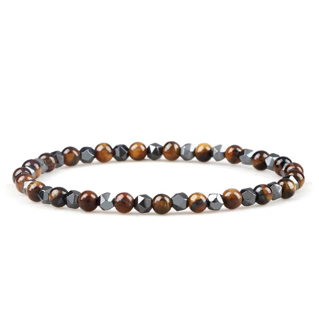 Fire and Earth Hematite and Lava Stone Bracelet