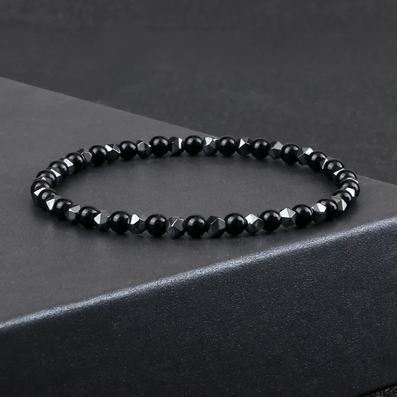 Fire and Earth Hematite and Lava Stone Bracelet