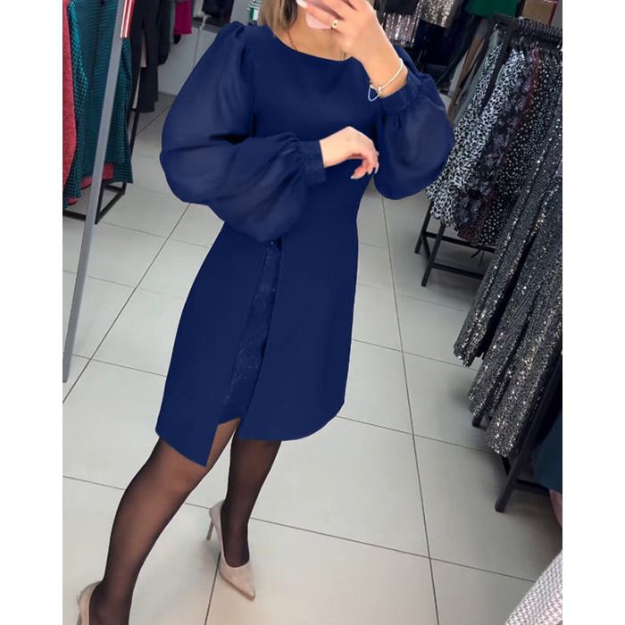 VELANORA elegante A-Linien Kleid