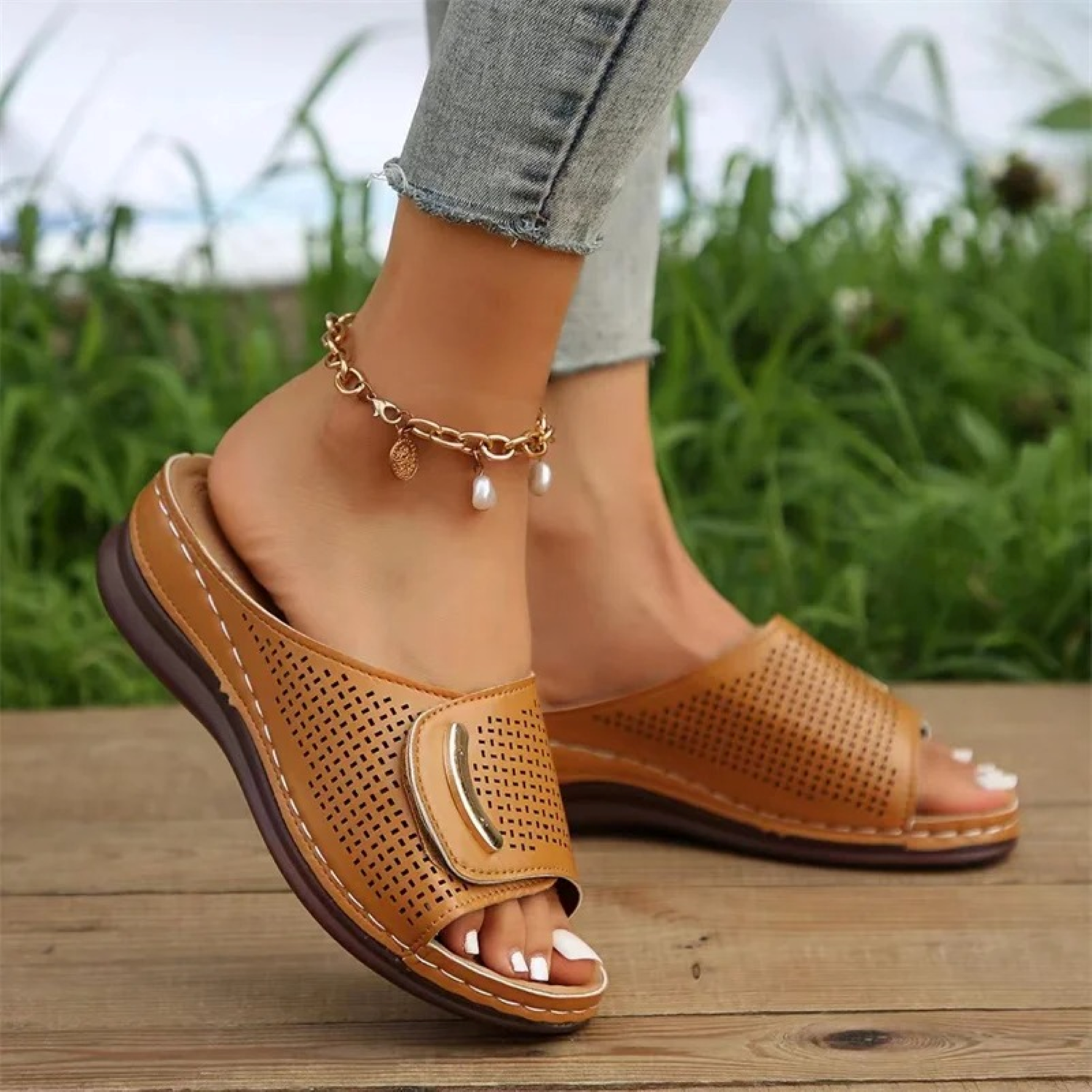 GlamourBloom Comfort Sandals