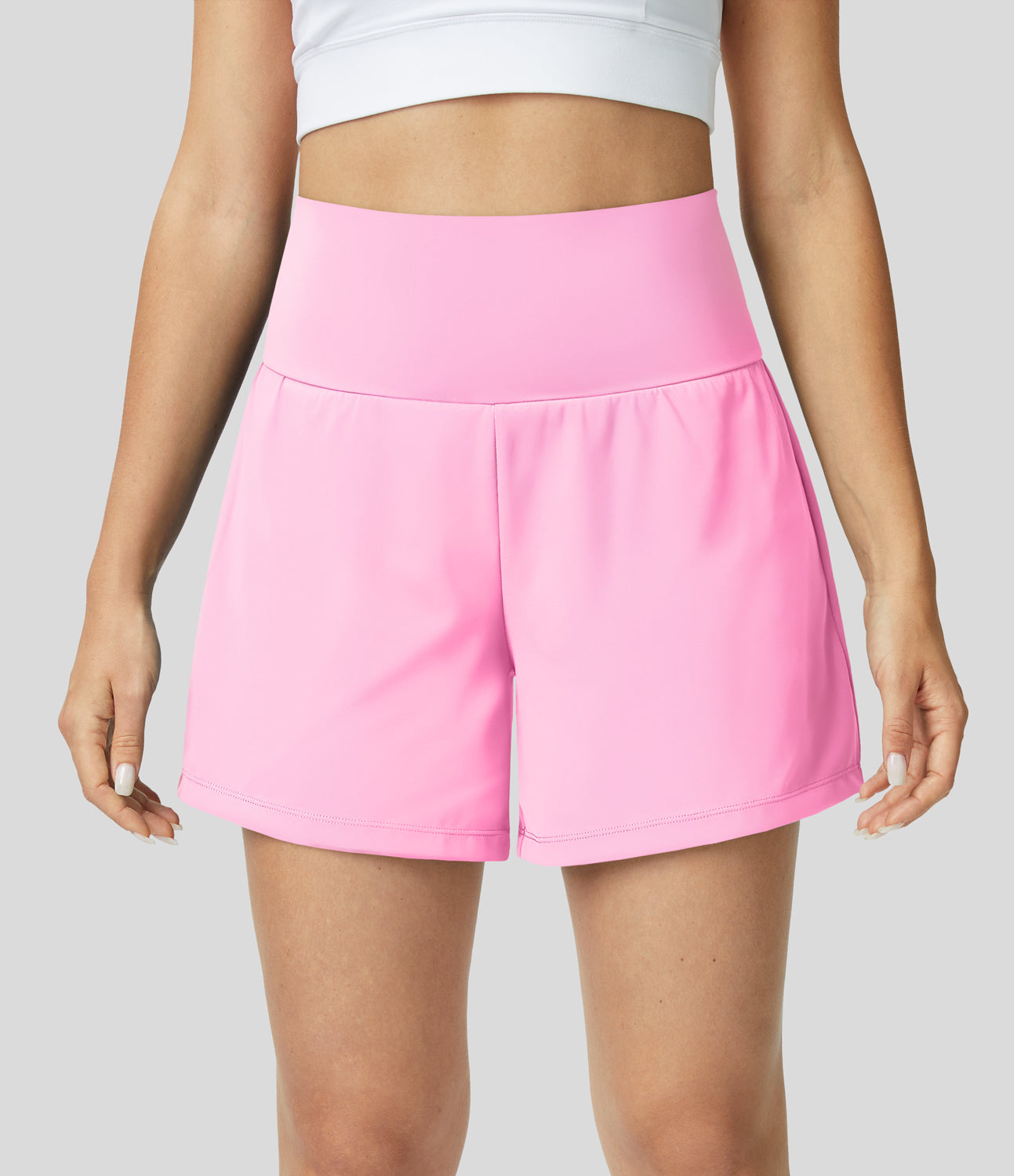 Margarethe | Hoge Taille & Ademend Materiaal Yoga Shorts