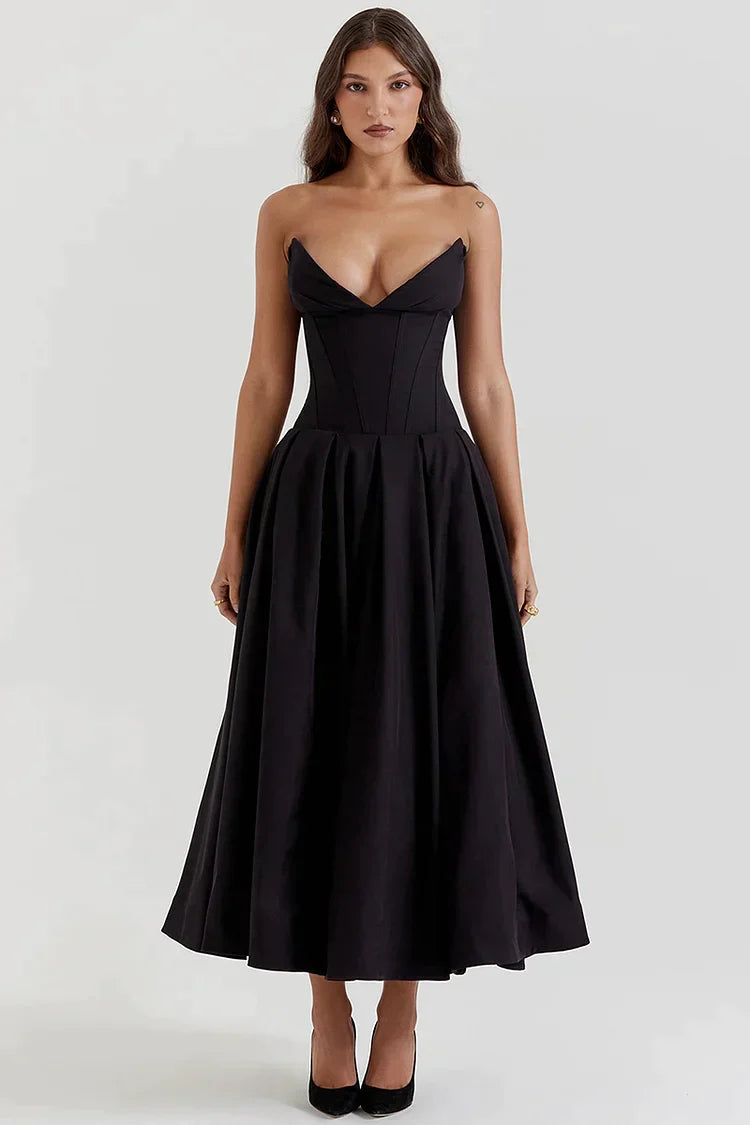 Aurora Elegant Strapless Dress for Iconic Beauty