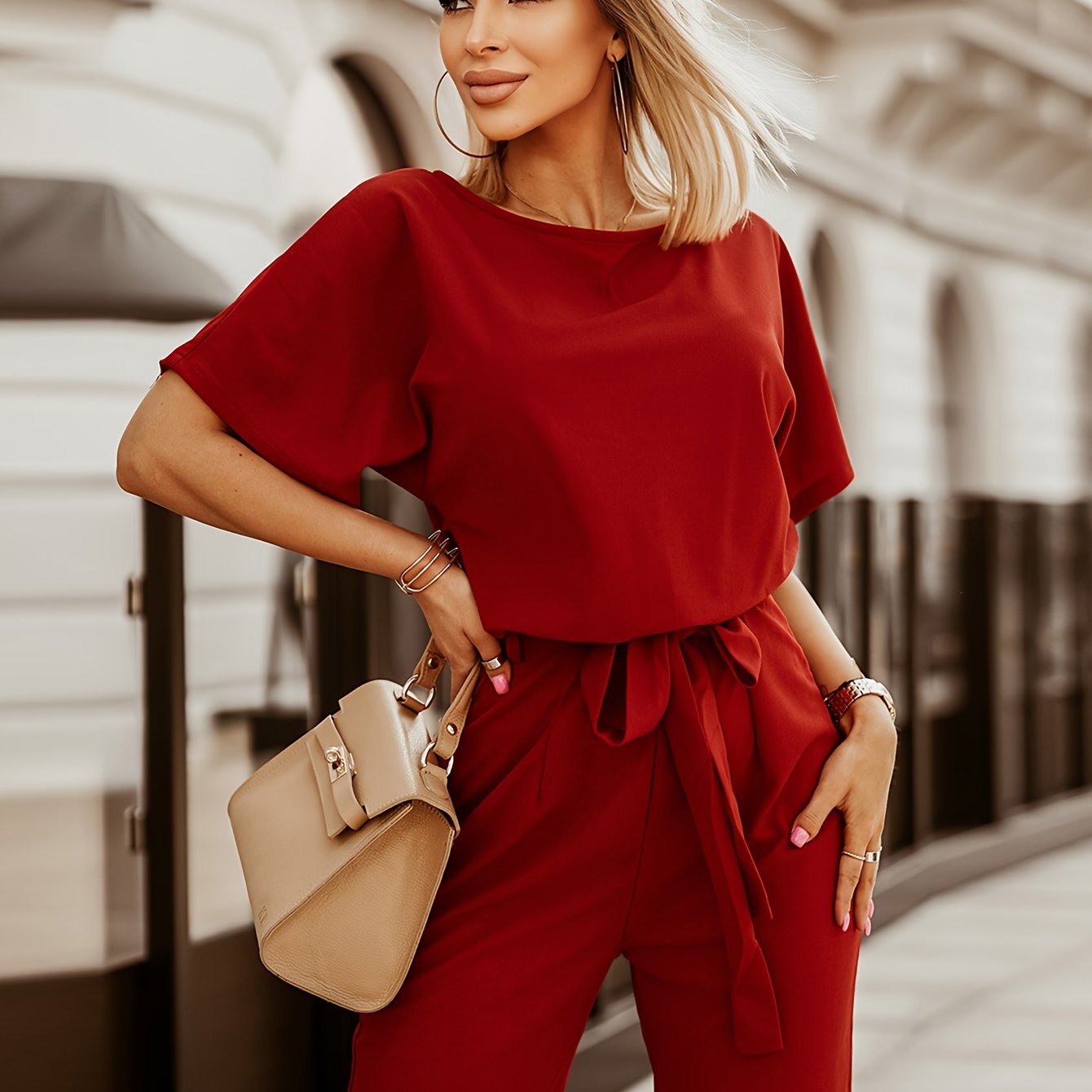 VELANORA - Wide Leg Jumpsuit