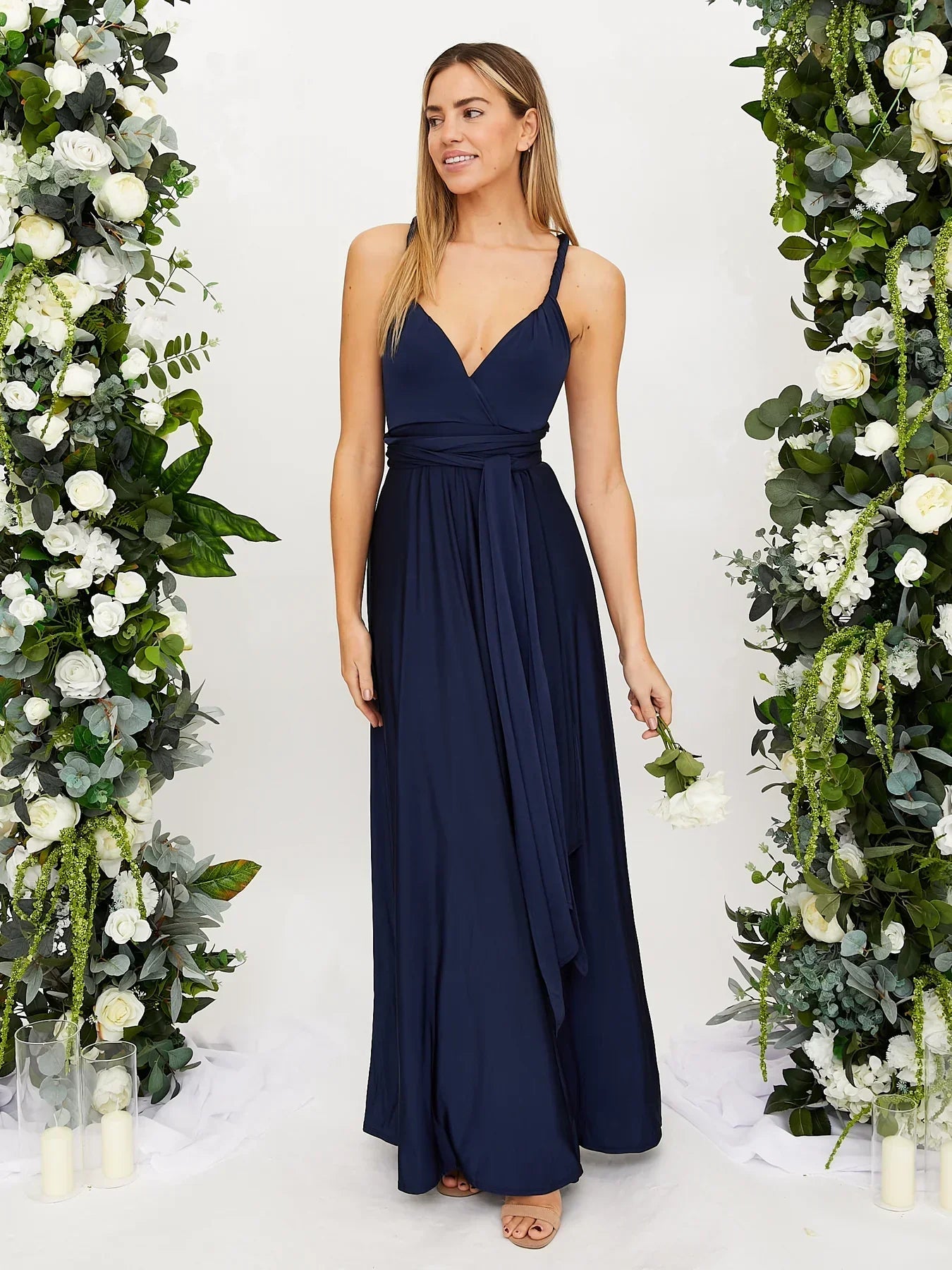 Nicole - Elegante Satijnen Jurk voor Betoverende Avonden