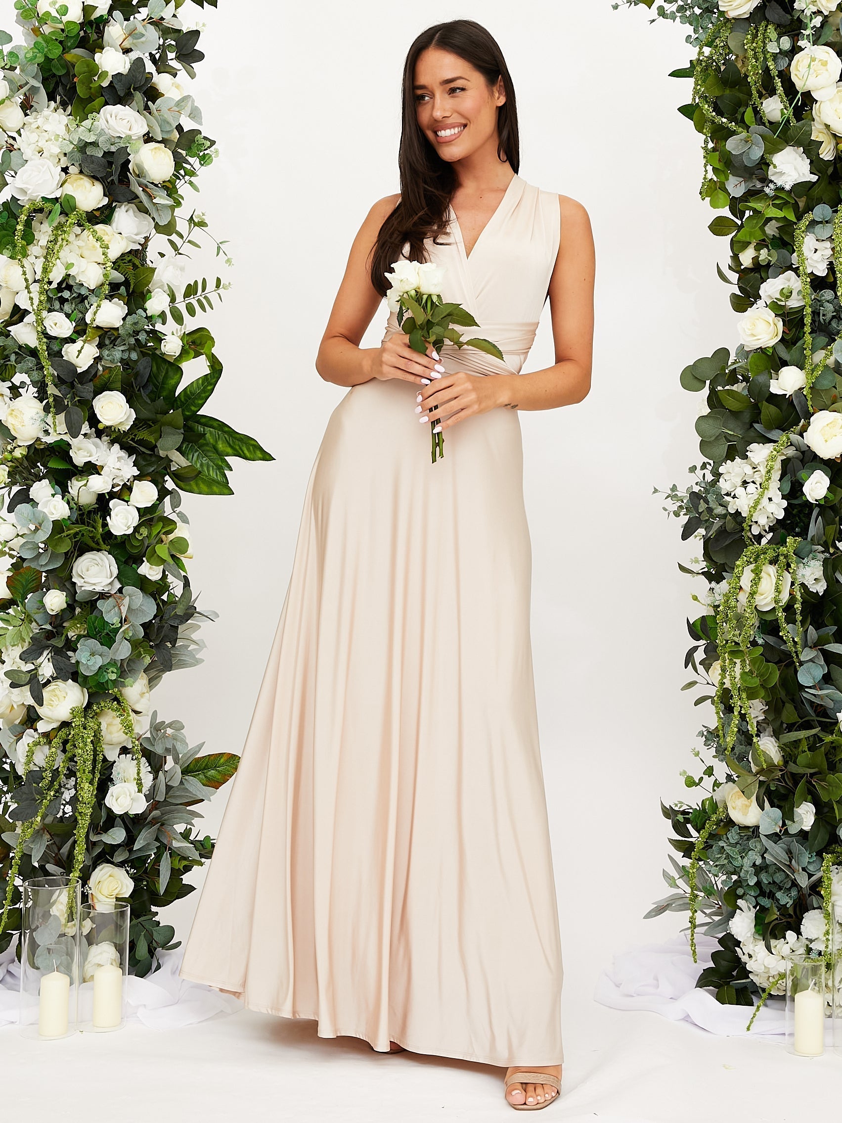 Nicole - Elegant Satin Dress for Enchanting Evenings