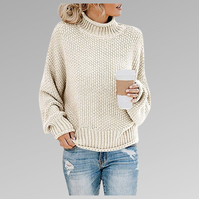 SoftAura | Damen Klassischer Gestrickter Pullover | Weich und Bequem