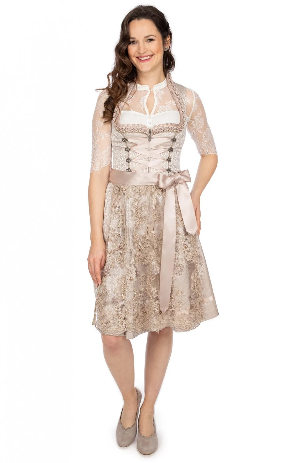 Aline - Costume unico per donne con grembiule e camicetta