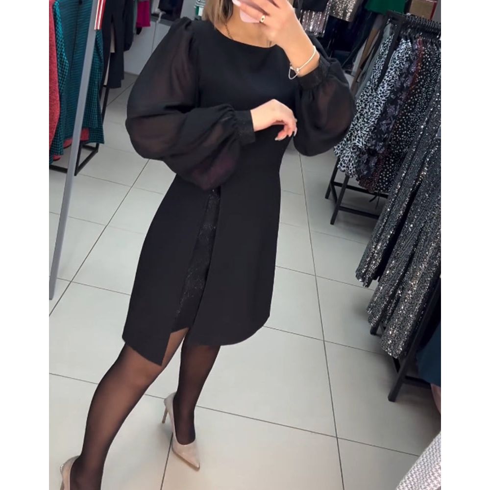 VELANORA elegante A-Linien Kleid