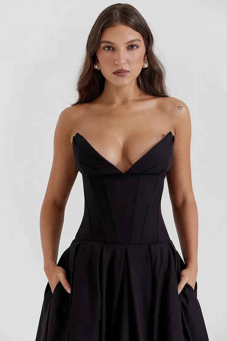 Aurora Elegant Strapless Dress for Iconic Beauty