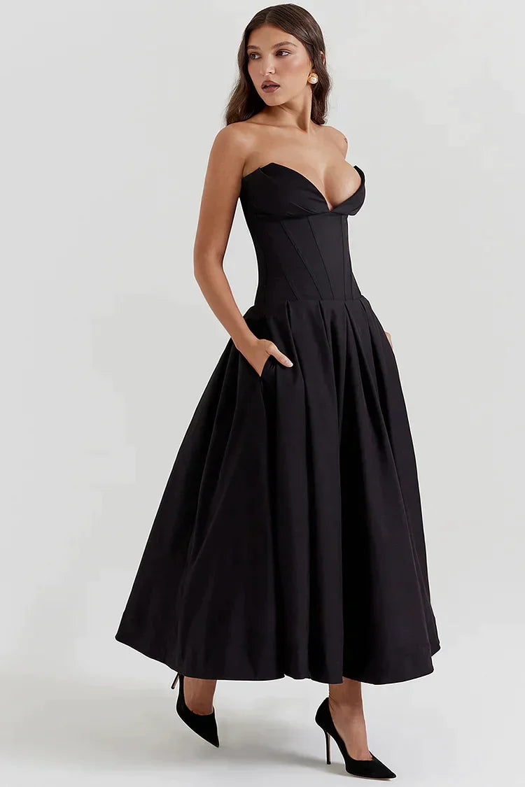 Aurora Elegant Strapless Dress for Iconic Beauty
