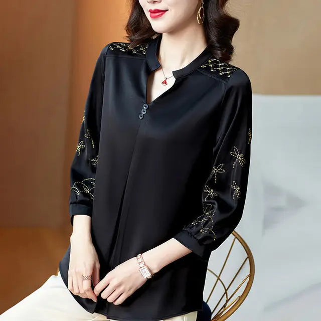LadyFashion Casual Lange Mouw Blusas van ChicEssence