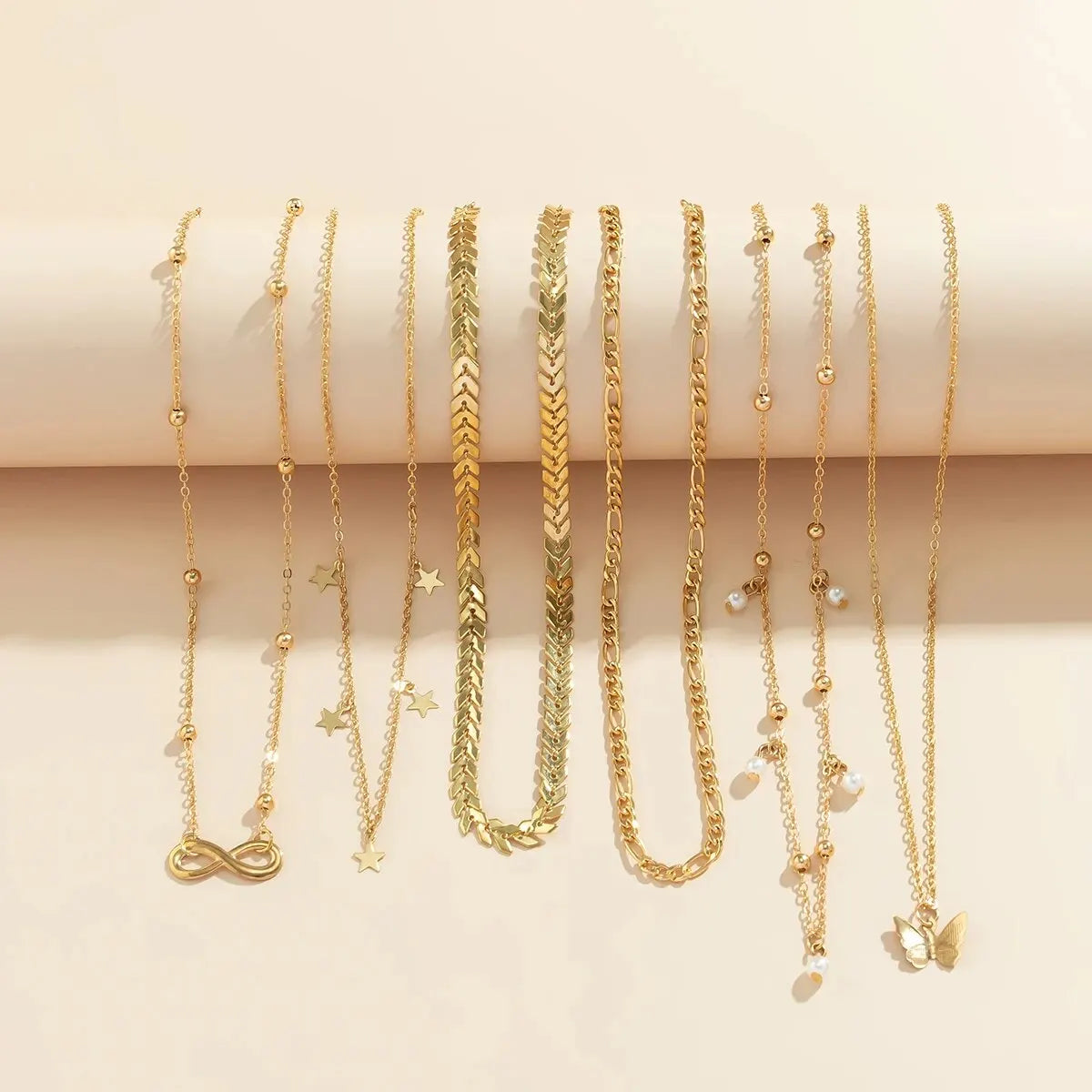 Enchanting Butterfly Pearl Necklace Set for Dreamy Ladies