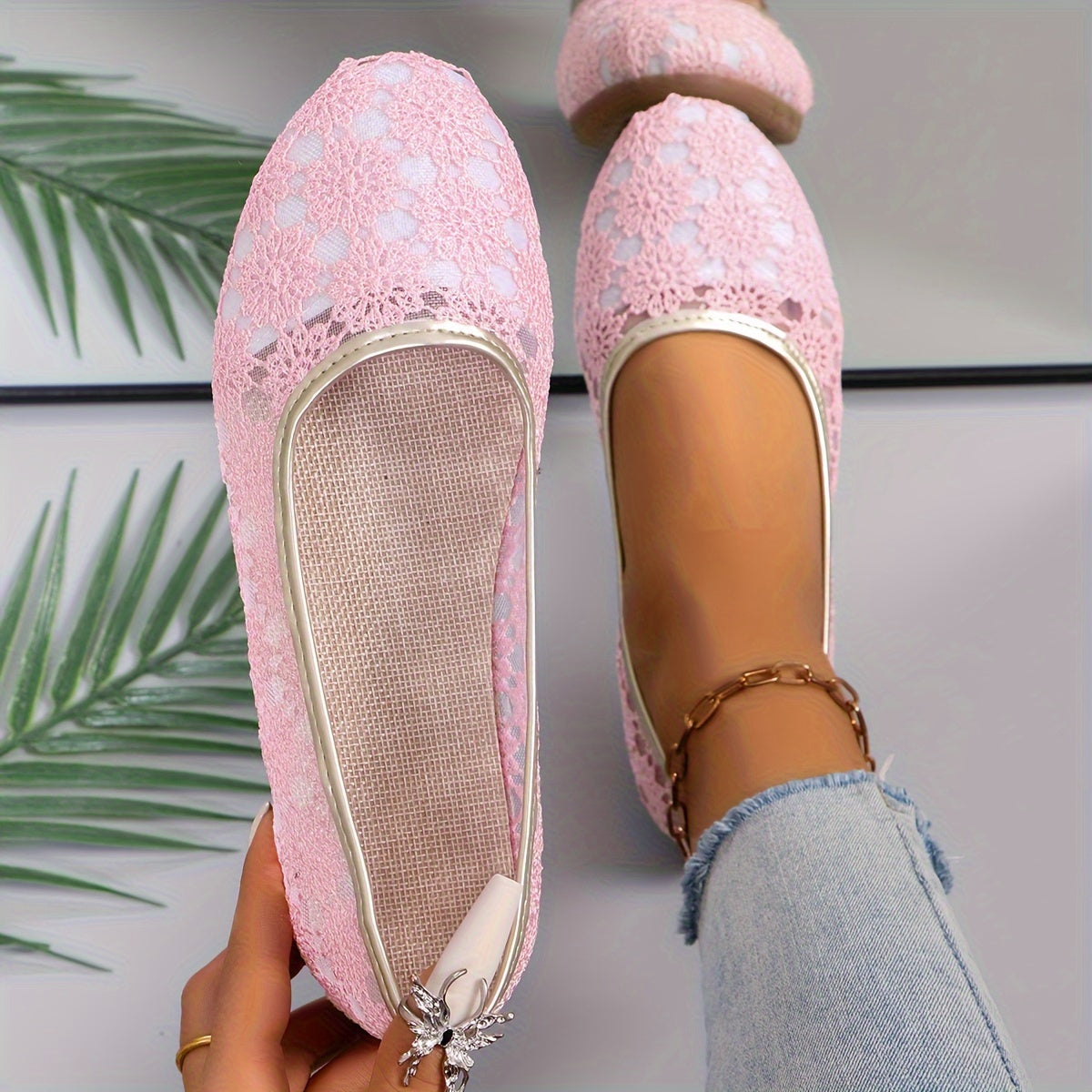 VELANORA- Blumenmuster Ballettschuhe