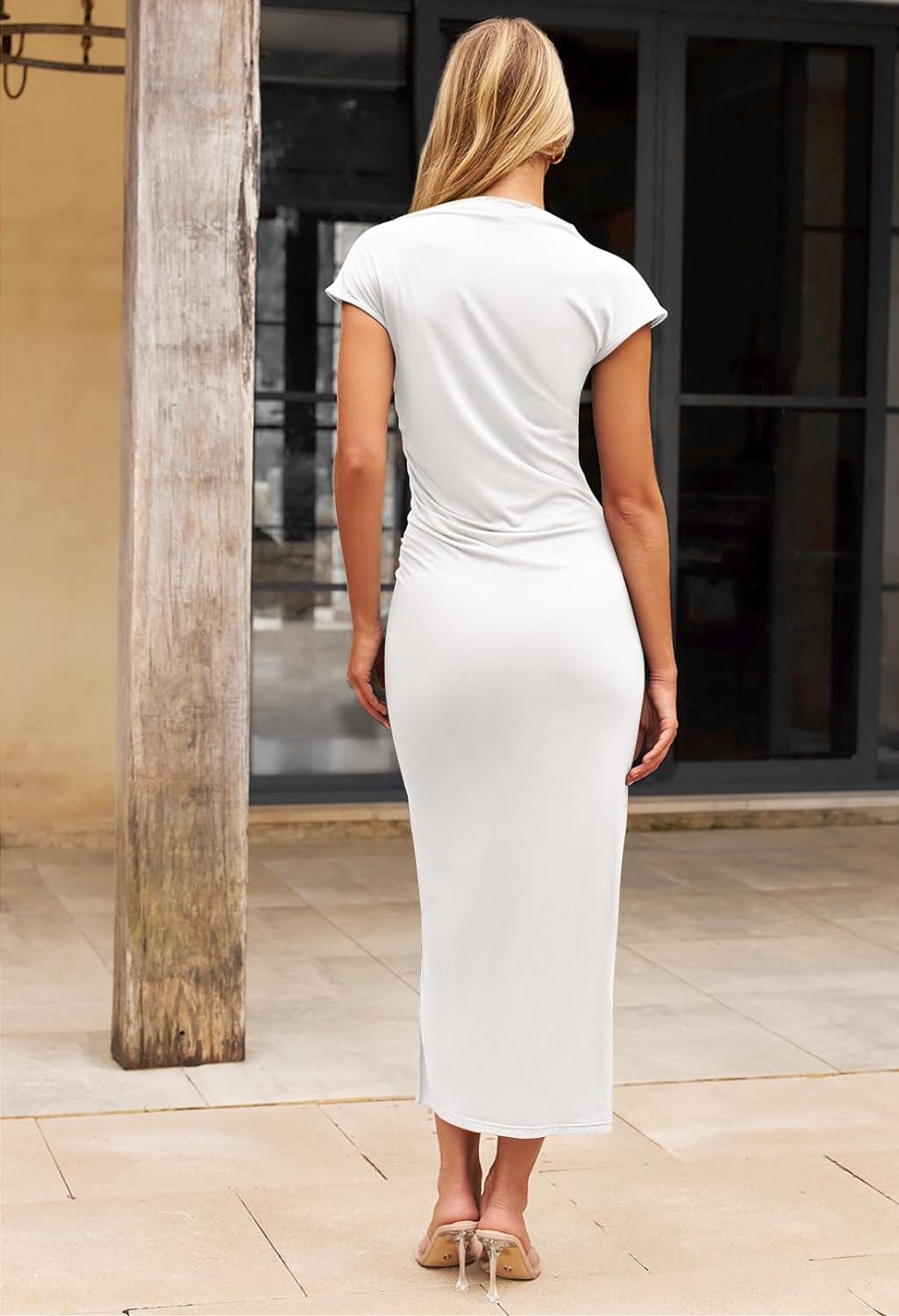 Glans Glamour Midi Jurk voor Betoverende Avonden