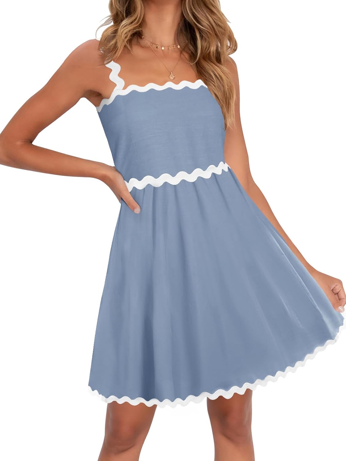 Zomerse Spaghettibandjes Mouwloze Strand Mini Jurk