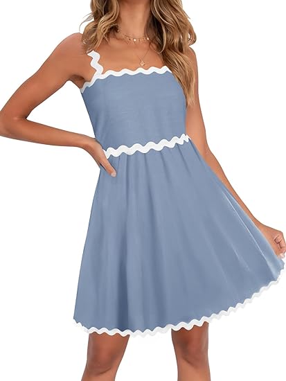 Zomerse Spaghettibandjes Mouwloze Strand Mini Jurk