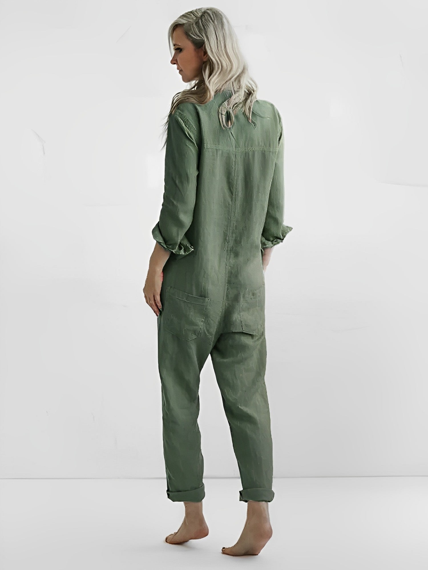 Stijlvolle groene jumpsuit - Velanora