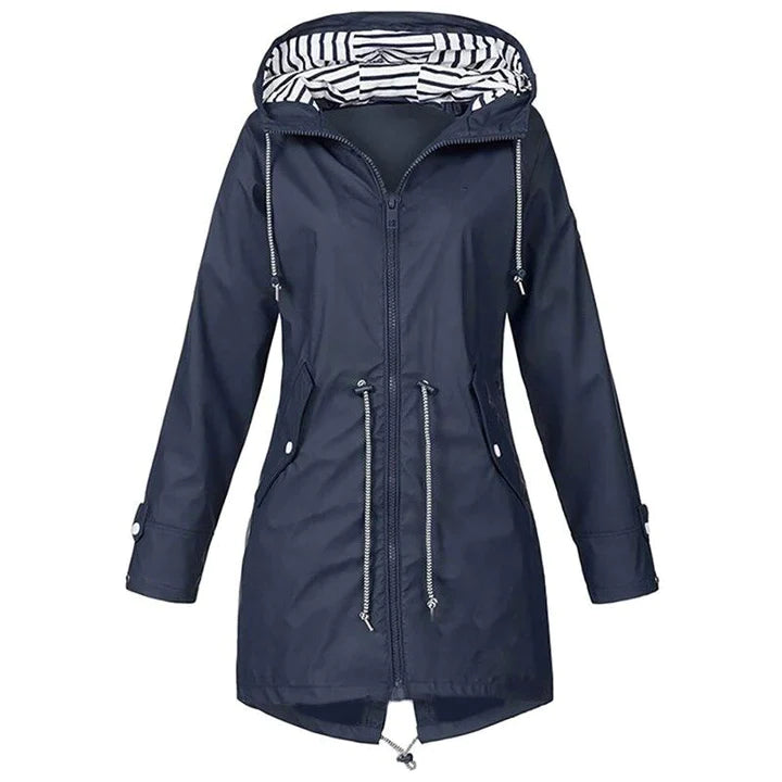 Nova Long Waterproof Raincoat for Stylish Staying Dry
